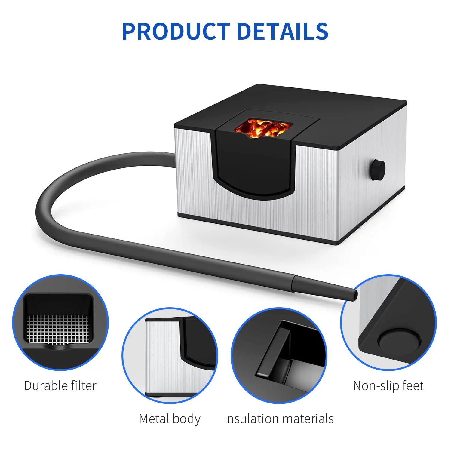 Portable Cocktail Smoker Food Cold Smoking Gun Whiskey Smoke Infuser Generator for Meat Veggies Sausage Kitchen Indoor&Outdoor