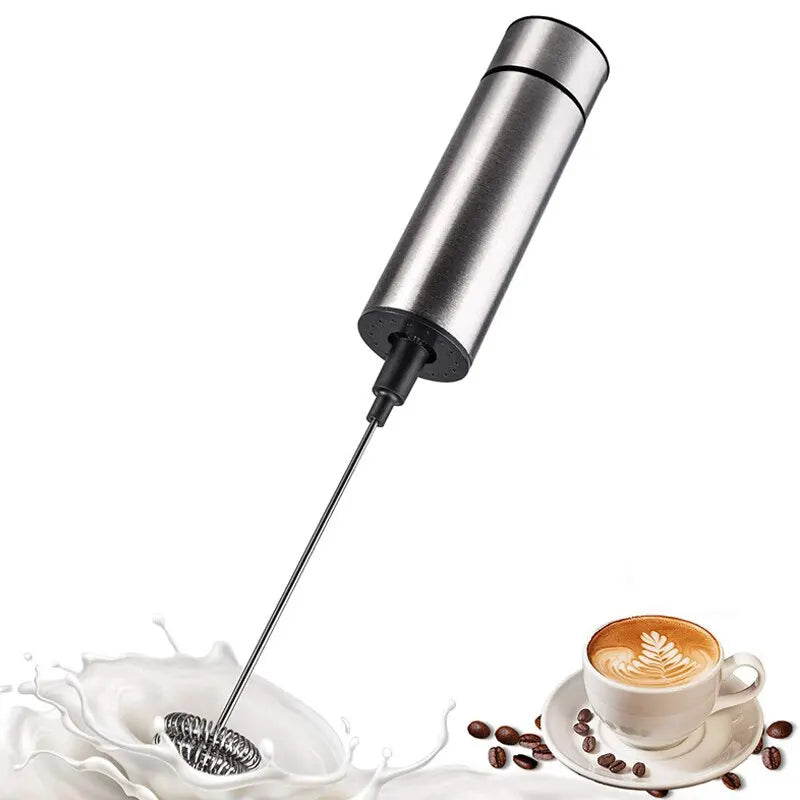 Electric Milk Frother Kitchen Drink Foamer Mixer Stirrer Coffee Cappuccino Creamer Whisk Frothy Blend Egg Beater