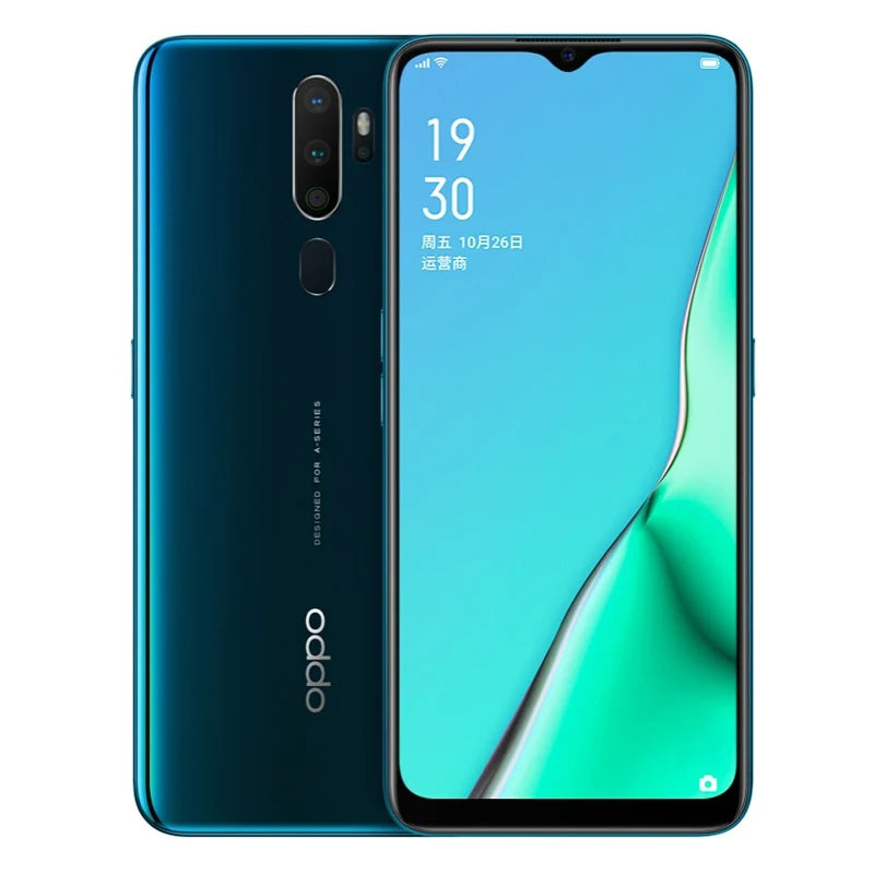 OPPO A9 2020 LTE GSM Unlocked 6.5" 12MP Quadruple camera (Dual SIM)((Snapdragon 665)(White/Green/Blue Global) 5000mAh used phone
