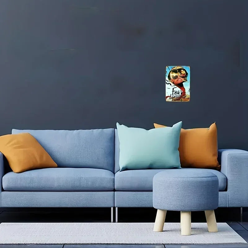 1PC Halloween Metal Sign Horror Movie Theme Shabby Iron Painting Tin Signs Wall Art Man Cave Film Theater Club Home Decoration