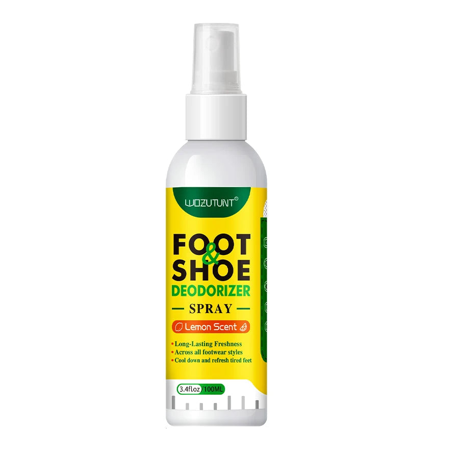100ml Foot Shoes Deodorizer Spray Lemon Perfume Odor Nemesis Antibacterial Stink Removal Freshener
