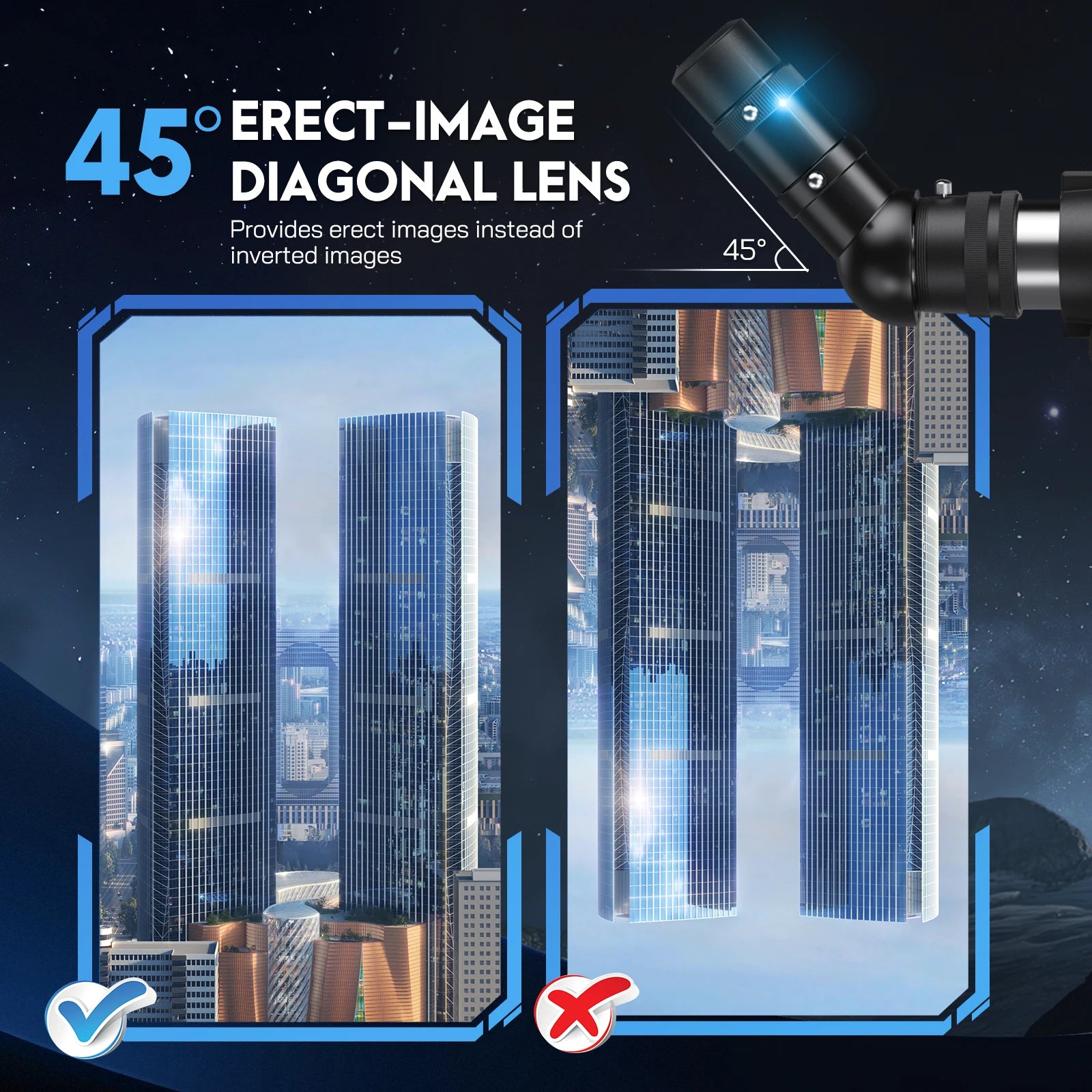 Professional Astronomical Telescope 80500 Monocular 60-150X Zoom HD Night Vision View Moon Star Stargazing Xmas Birthday Gift