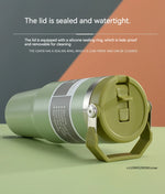 20oz/30oz Thermal Water Bottle With Straw Stainless Steel Car Coffee Mug Keeps Cold and Heat Thermal Mug Tumbler Vacuum Flasks