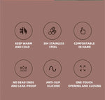 Thermos Bottle for Coffee Thermal Cup for tea Mini Tumbler Insulated Vacuum Flask Mug Stainless Steel Leakproof Travel Drinkware