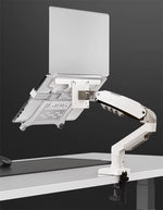 2 in 1 NB New F80 + FP-2 Monitor and Laptop Holder for 17-30" Monitor + 10-17" Laptop Desktop Mount Stand Clamp
