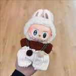 New Labubu Clothing Popular New Products Fashion Velcro 17cm Doll Cute Dress Casual Set Skirt Plush Toy Clothing