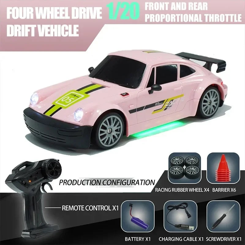Dodge Hellcat/Porsche 911RC Drift Remote Control car Professional four-wheel drive speedracing boys toy car for children