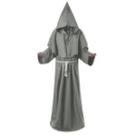 Monk Clothing Ancient Costume Medieval Monk Robe Wizard Clothing Priest Clothing Halloween Cos Costume