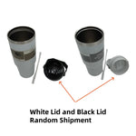 1pc Vacuum Tumbler with Lid Stainless Steel Portable Water Bottle with Dazzling Handle Insulated Tumbler Tote Handle 20/30OZ