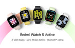 New Global Version Xiaomi Redmi Watch 5 Active Smartwatch 2" Display Bluetooth Phone Call 140+ Sport Mode 5ATM Waterproof