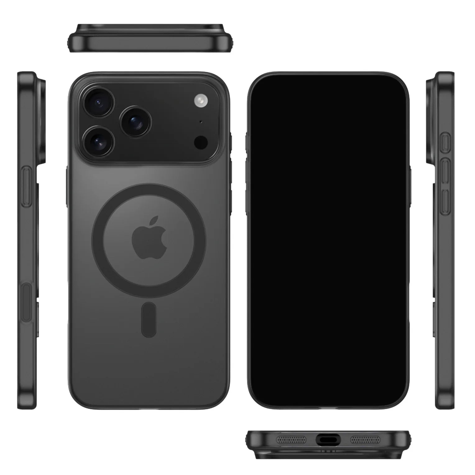 Luxury Matte Ultra Thin Clear For Magsafe Wireless Charge Case For iPhone 17 Air 16E 15 14 Plus 13 12 11 Pro Max Hard PC Cover