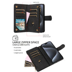 PU Leather Phone Case for Samsung GalaxyA13 A14 A15 A22 A32 S22 S23 S24 S25 M33 NOTE10 Skin Feel Zipper Flip Wallet Phone Case
