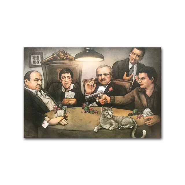 The Sopranos Poster  Classic TV Series Family Canvas Prints  Wall Art Pictures for Living Room Decor  Home Decor Painting