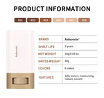 6Color Tinted Foundation Cream Stick Waterproof Lasting Oil-control Cover Acne Makeup Smooth Moisturize Concealer Serum Balm