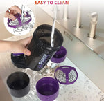 500ml Layered Protein Bottle Powder Shaker with Powder Storage Container Large Water Bottle Water Bottle with Wire Stirring Ball