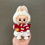 Labubu  Doll Christmas Outfit - Festive Holiday Costume Set, Cute Plush Santa Dress with Accessories for  Dolls (Clothes Only)