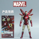 Marvel Avengers ZD Toys Iron Man MK3 MK1 MK6 MK7 MK5 Tony Stark Iron Patriot War Machine Action Figure Ironman Collect Toy Gift