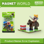 Magnetic Building Blocks Toys Gifts Magnetic Baseplate Role Children Magnet Brick Set Age 6+ DIY Strong Magnet Base Plate Toy