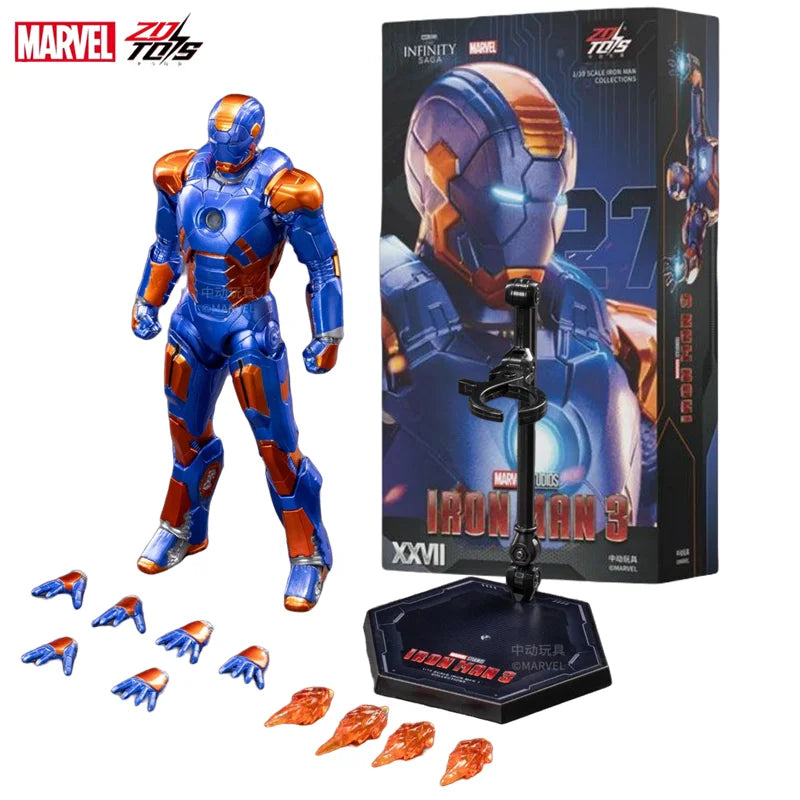 ZD Toys Marvel Studios Iron Man MK3 Action Figure MK35 MK24 MK40 MK38 Tony Stark Ironman Figure Action Collect Toy Gift
