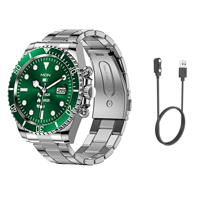 Smart Watch Man Aiweile AW12 High-End Luxury Smartwatch Fitness Tracker Sport Business Bluetooth Call for Xiomi IOS DIY Faces