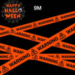 Halloween Warning Tape Signs Banner Halloween Props Window Prop Party Danger Warning Line Halloween Party Decoration Supplies