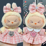 Sweet Princess Style Doll's Cloth for Labubu 17cm The Monster Outfit Accessories Clothing DIY Kids Gift High-quality Dress Cloak