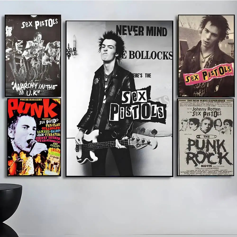 One Of The Influential Punk Band Poster Art With Prints Home Bedroom Living Room Decoration Gift