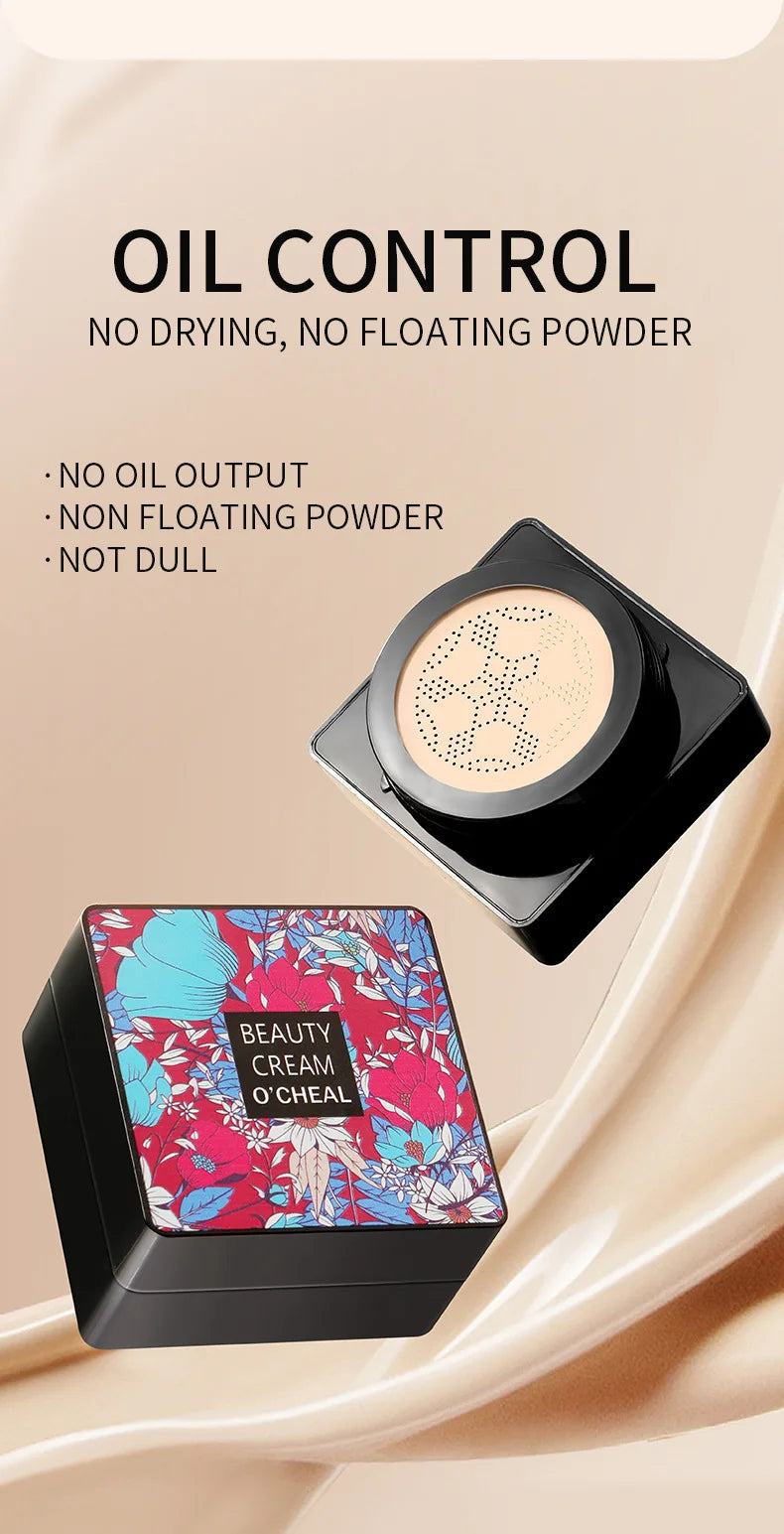 Mushroom Head Air Cushion CC Cream Foundation Concealer Oil-control BB Cream Whitening Face Base Makeup Cosmetics Moisturizing