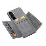 Card Holder Leather Case for Samsung Galaxy S25 Ultra S24 FE S23 S22 Ultra S21 S20 FE S10 Plus 5G Wallet Phone Cover Etui Coque