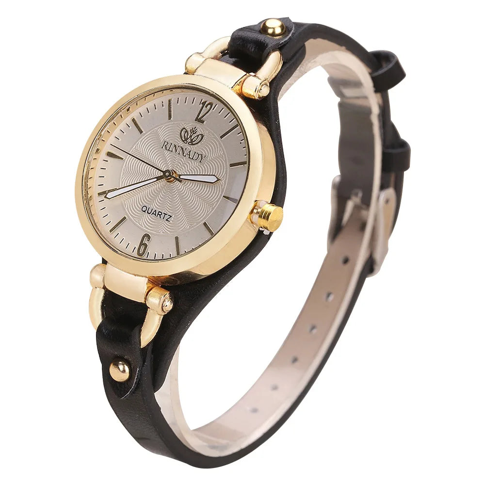 Women's Fashionable Minimalist Luxurious Quartz Watch Leather Dial