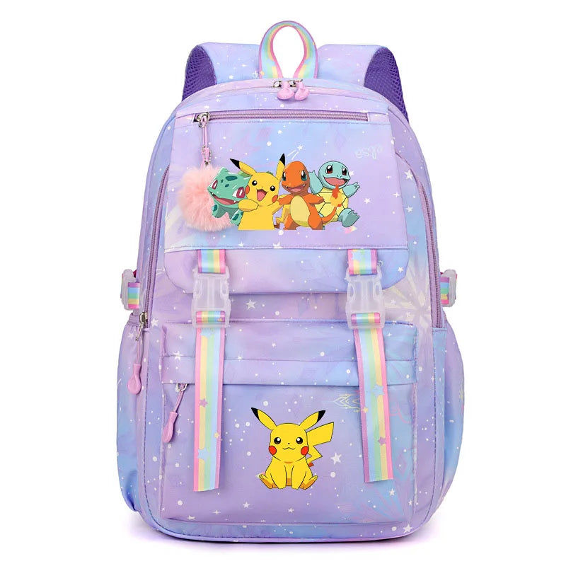 Pokémon Backpack for Kids & Teens – Pikachu & Charmander School Bag (Back-to-School Gift)
