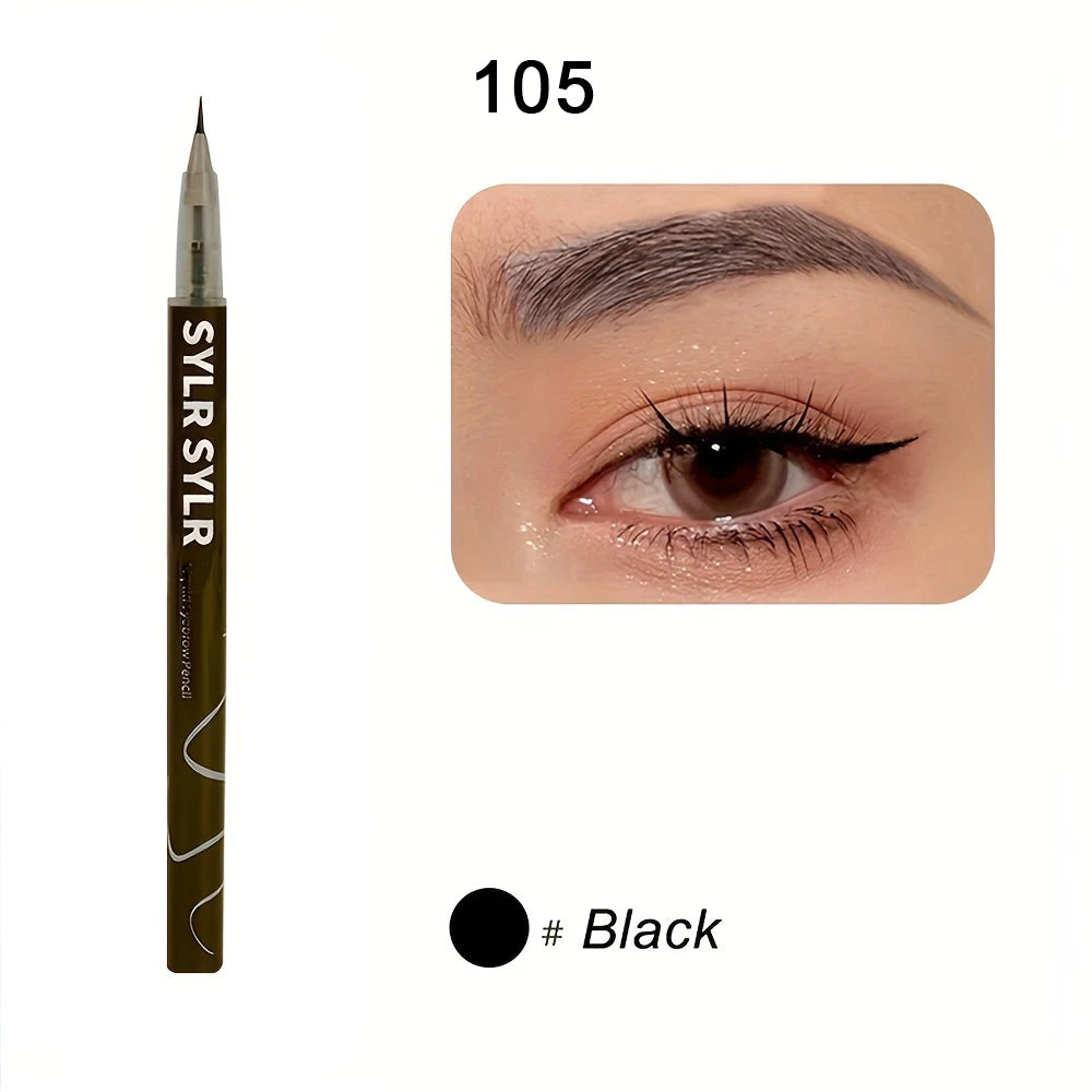 0.008mm Ultra-fine Liquid Eyebrow Pencil Professional Waterproof And Sweat-proof Eyeliner in one Lasting Eye Brow pen
