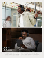 Baseus Bowie 30 Max Bluetooth Headphones 45dB Noise Cancellation Hi-res LDAC Over Ear Headset 3D Spatial Audio Wireless Earphone