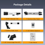 Svbony SV501P 60/70mm Astronomical Telescope Sets,for Planetary and Moon Observation,Gift for  Kids,Beginners and Students