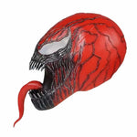 New Superhero Venom 3 Long Tongue Mask Cosplay Latex Masks Horror Party Helmet Props Supplies Novelty Masks Christmas Halloween