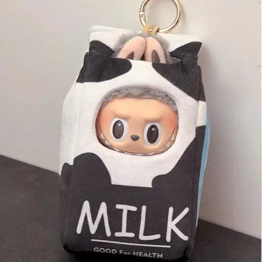 Instant Noodle Bucket Clothes For Labubu doll outfit corn milk box Travel Style Kid Toy Gift no doll