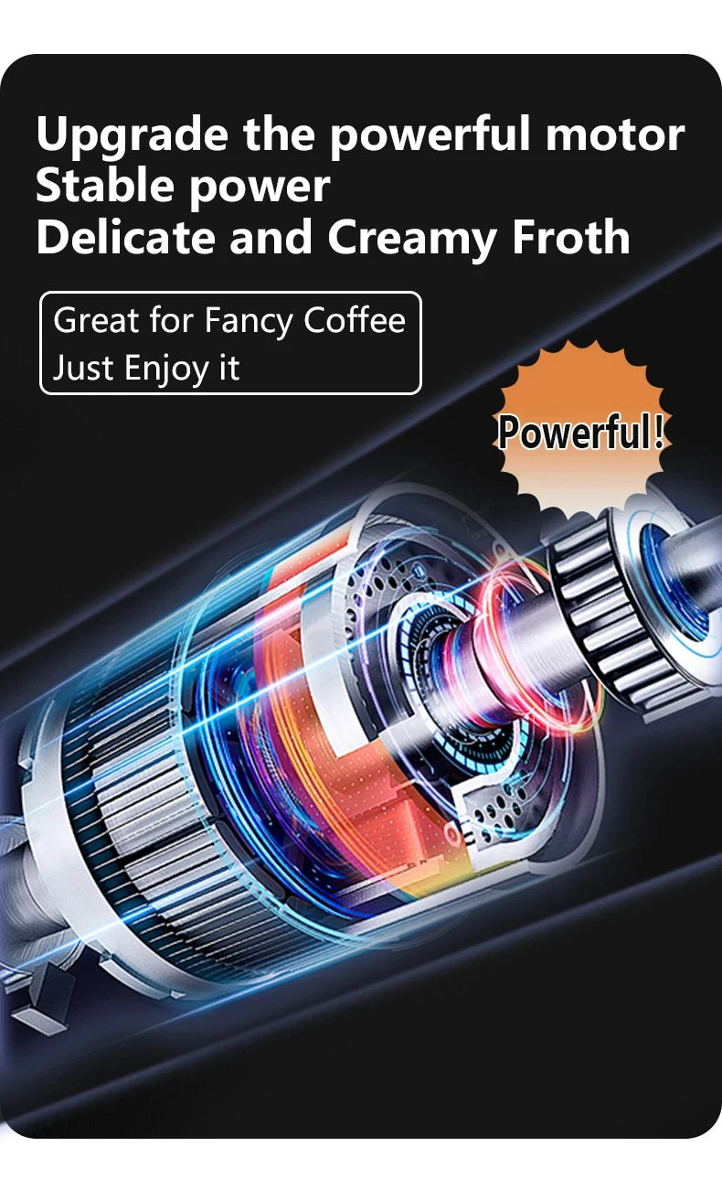 XIAOMI Electric Milk Frother Mini Handheld Wireless Powerful Type-C Rechargeable Convenience Coffee Milk Whipping Kitchen Whisks