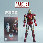 Marvel Avengers ZD Toys Iron Man MK3 MK1 MK6 MK7 MK5 Tony Stark Iron Patriot War Machine Action Figure Ironman Collect Toy Gift