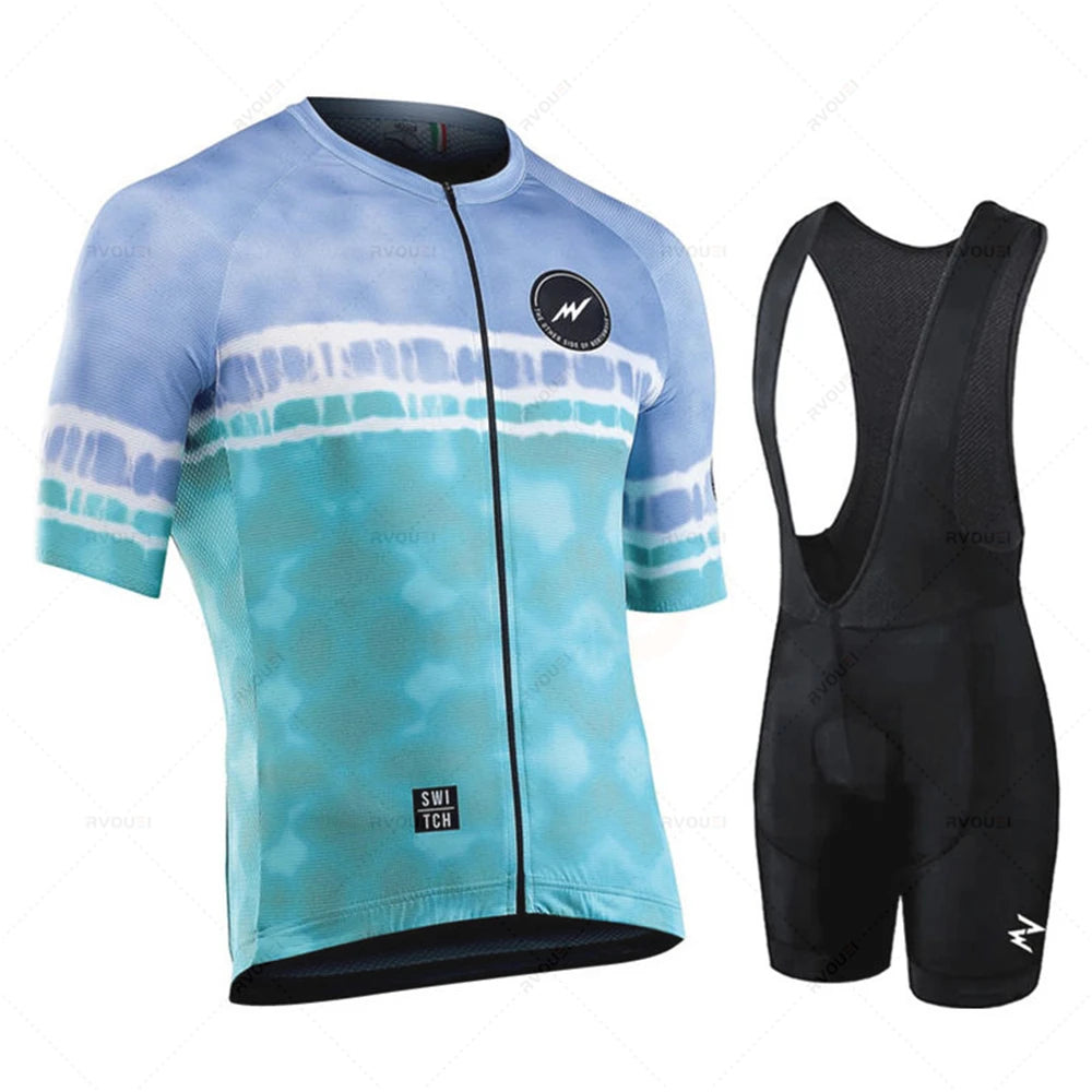 Morvelo-Bicycle Jersey Set, Breathable Bike Uniform, Quick Dry Cycling Clothing, MTB Clothes, Bicycle Shirt