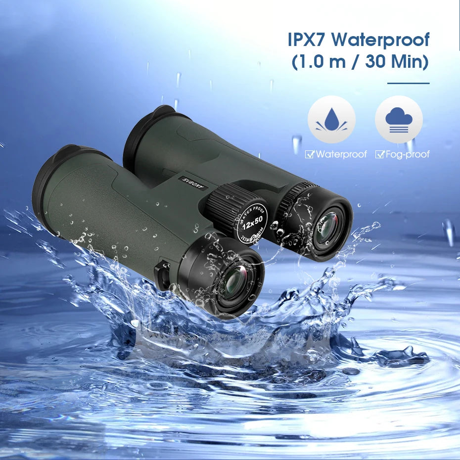 SVBONY Telescope SA203 12x50 Binoculars Professional Powerful BAK4 IPX7 Waterproof Camping Equipment for Birdwatching Stargazing