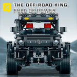 1:8 Scale Off-Road Pickup Truck Building Kit – Black SUV Model | Advanced Collector Set for Adults