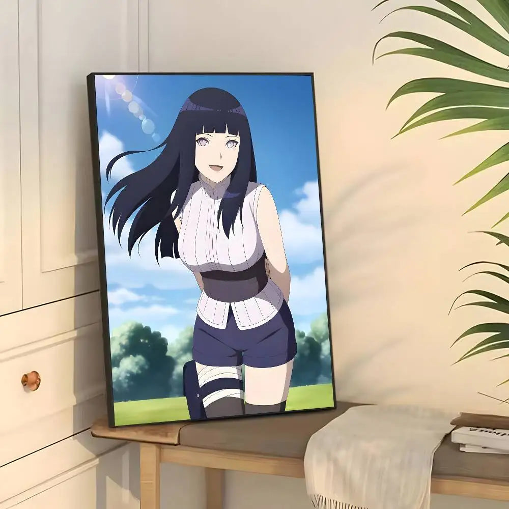H-Hyuuga Hinata Cartoon Poster Wall art print art suitable for living room bedroom bar parlor home decor gift