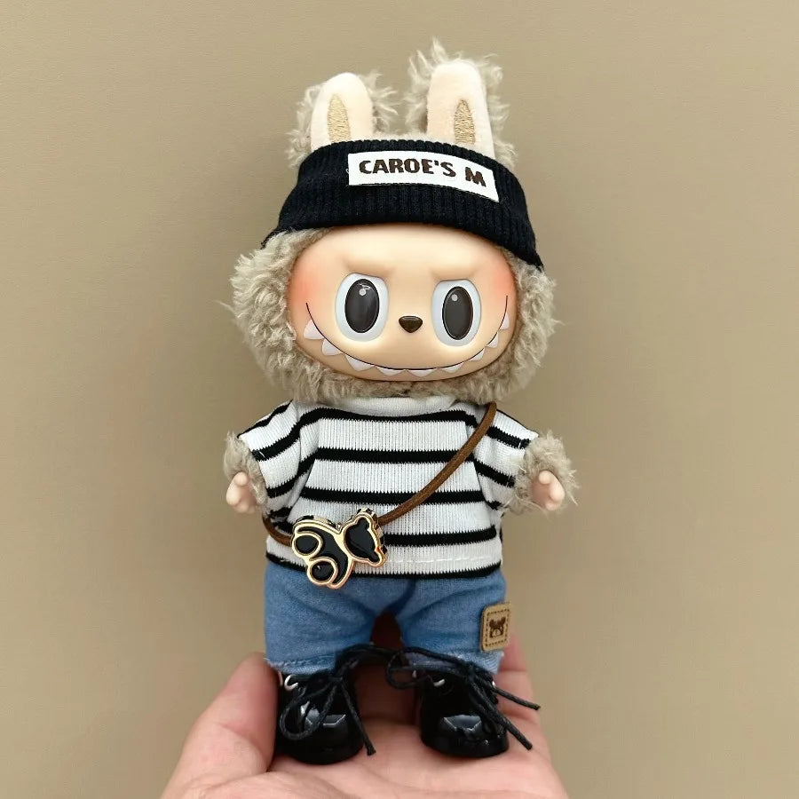 For 17cm V1V2 Labubu  Doll Fashion New Style Set Doll Replacement Clothing