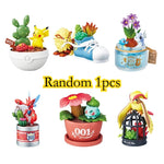 Pokemon Blind Box Toys Miniature Bonsai Scene Pidgeot Dragonair Bulbasaur Growlithe Scizor Doll Toys Collect Ornaments