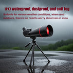 BORWOLF 25-75x80 Telescope Spotting Scope Powerful Zoom Monocular BAK4 Waterproof For Bird Watching Target Shotting With Tripod