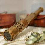 Retro Brass Monocular Telescope Study Desktop Ornaments Home Decoration Model Room Shooting Window Display Handmade Telescope