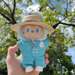 Gd With G-Dragon Labubu Baby Clothes 17cm Suit Pendant Plush Doll Clothes Cute Doll Clothes Vinyl Keychains Clothes