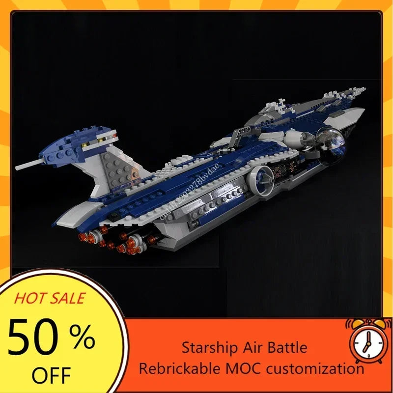 Star Plan MOC-9515 The Malevolence Fighter MOC SpaceShip Battle Model Building Blocks Architecture Education Assembly Model Toys