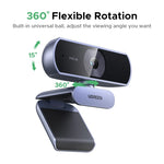 【RU】 UGREEN 2K Web cam with Microphone, Full HD 2K, Auto Light Correction, Video Webcam for Streaming