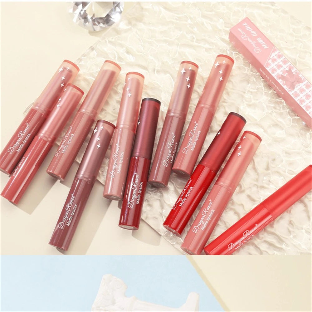 Nude Matte Lipstick Waterproof Lip Sticks Not Fading Sexy Red Velvet Lipsticks for Women Make Up Long Lasting Lip Cosmetics
